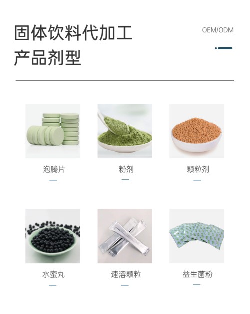 固體飲料代加工產品劑型介紹-德州健之源
