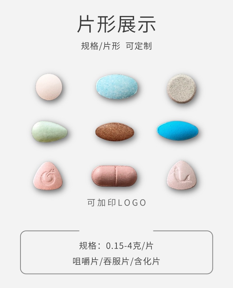 壓片糖果規(guī)格展示